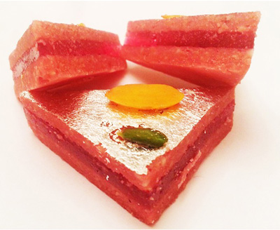 Strawbery Burfi Jalali Wale Gazak's and Sweet Aligarh